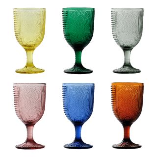 Set 6 calici vino 350 ml Arlecchino