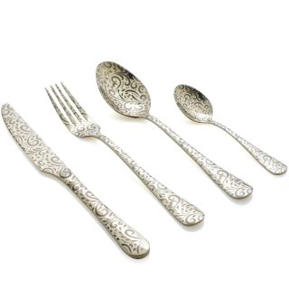 Set posate tavola 24 pz in acciaio PVD lucido