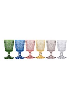 DETROIT SET 6 CALICI CAPACITÀ 320 CC MULTICOLORE EVVIVA