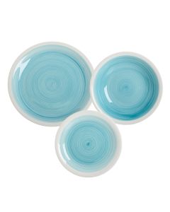 JAIPUR SERVIZIO TAVOLA 18 PZ AZZURRO EVVIVA