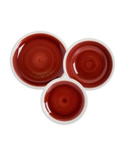 JAIPUR SERVIZIO TAVOLA 18 PZ ROSSO EVVIVA