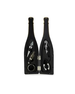 SET VINO 5 PZ BOTTIGLIA CHAMPAGNE EVVIVA